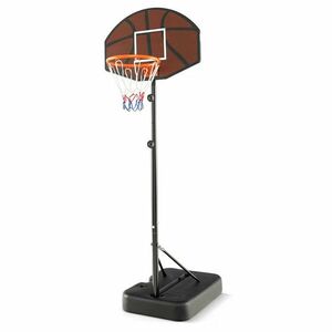 Állítható magasságú gyerek kosárpalánk barna kép