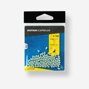 Caperlan Kemény gyöngy surfcasting horgászathoz, foszforeszkáló, 3 mm kép