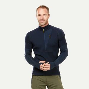 Simond Férfi hosszú ujjú túrapóló, merinó gyapjú, cipzáros nyak - MT900 kép