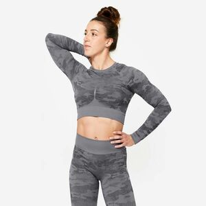 Domyos Női fitnesz hosszú ujjú crop top - 900-as kép
