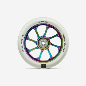 Decathlon Freestyle roller kerék, neokróm alu PU, 120 mm kép