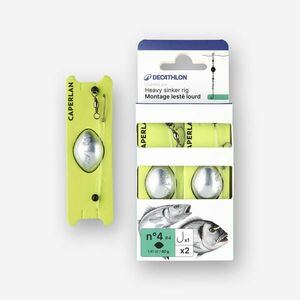 Caperlan Csúszó szerelék tengeri horgászathoz, nehéz, N°4 x2 kép