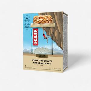 Clif Energiaszelet, fehér csokoládé és makadámdió, 3 x 68 g - bar kép