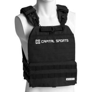 Capital Sports Battlevest 2.0, súlymellény, 2 x 4, 0 kg súly, fekete kép