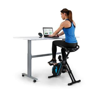 Capital Sports Azura Desk Bike, házi szobabicikli, otthoni edzőgép, szobakerékpár, lendkerék 7, 5 kg, szíjmeghajtás kép