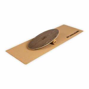BoarderKING Indoorboard Allrounder, egyensúlyozó deszka, alátét, henger, fa / parafa kép
