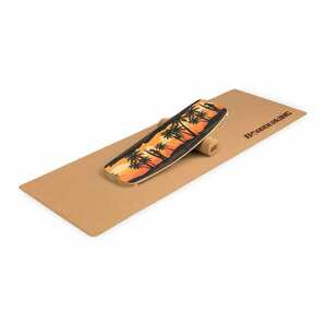 BoarderKING Indoorboard Curved, egyensúlyozó deszka, alátét, henger, fa/parafa kép