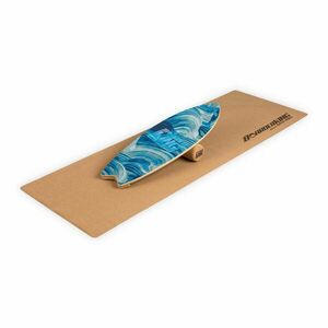 BoarderKING Indoorboard Wave, egyensúlyozó deszka, alátét, henger, fa / parafa kép