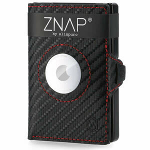 Slimpuro ZNAP Airtag Wallet, 12 kártya, érmés rekesz, 8, 9 x 1, 8 x 6, 3 cm (Sz x M x M), RFID-védelem kép