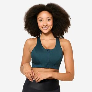 Decathlon Női sportmelltartó, cipzáros, mérsékelt tartás kép