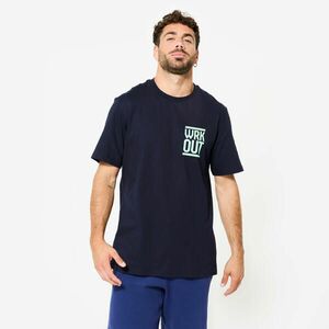 Domyos Férfi fitnesz póló, regular, pamut kép