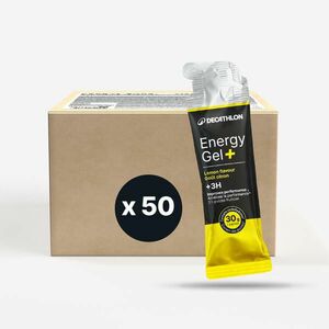 Decathlon Energiazselé 3 óránál hosszabb sportoláshoz, citromos - Energy Gel +, 50 db kép