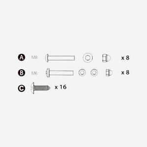 Domyos Csavarkészlet a négyszögletes 520-as trambulinhoz kép