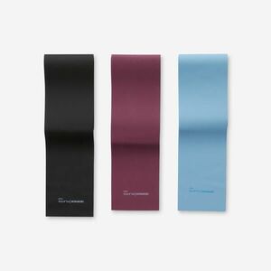 Domyos Fitnesz gumiszalag, 3 db-os, 2, és 4 kg-os ellenállással kép