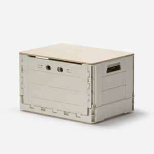 Quechua Tárolódoboz kempingezéshez, összehajtható, asztallappal, 49 literes kép