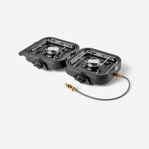 Kemper Gázfőző, kétégős, hordozható, összecsukható kép