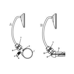 Busch + Müller Visszapillantó Tükör Kerékpárra Busch+Müller Star 80 mm kép