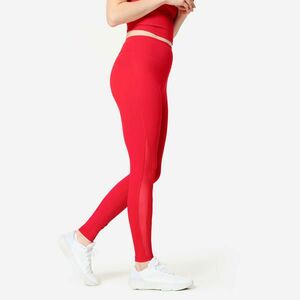 Domyos Női fitnesz leggings, magas derekú, mesh betéttel kép