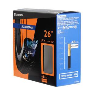 Decathlon Gumibelső, önjavító, 26 x 1, 7/2, 2 schrader szeleppel kép