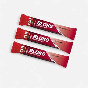 Clif Energia rágó Bloks, epres (60 g), 3 db kép