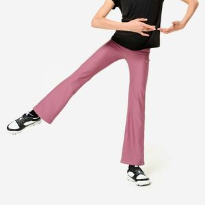 Decathlon Lány fitnesz leggings, trapéz, magasított derekú kép