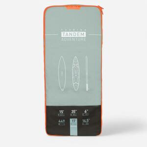 Decathlon Szállítótáska, felfújható stand up paddle-hoz, 105 l, max. 15’x33" kép