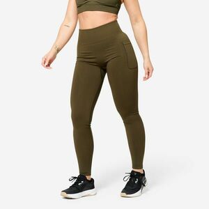 Domyos Női fitnesz leggings, varrás nélküli, push up hatású kép