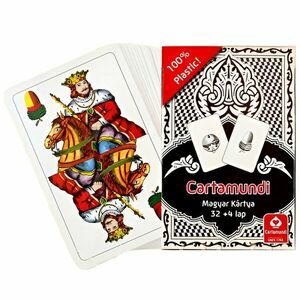 magyar kártya Cartamundi 100% plasztik, 32+4 lapos kép