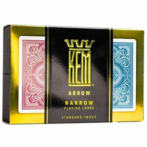 póker kártya KEM Arrow Narrow Standard (Red and Blue) kártya, dupla csomag 2025 kép