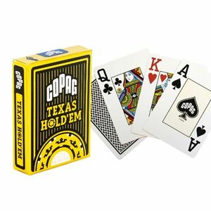 Copag Texas hold'em póker kártya fekete GOLD Range 100% plasztik kép