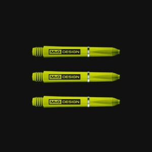 Dart szár Winmau MvG Nylon rövid, zöld fém gyűrűvel kép