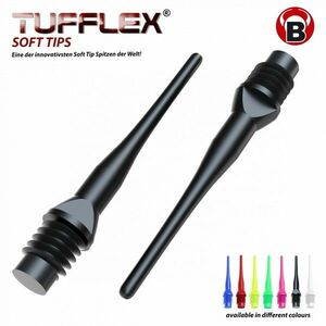 Bull's dart hegy Tufflex fekete 6mm, 100db/csomag kép