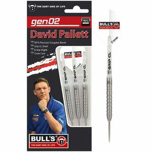 Dart szett Bull's Champions David Pallet GEN2 steel 20gr 90% Gravírozott kép