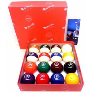 golyókészlet pool Aramith Continental 57, 2 (phenol) kép