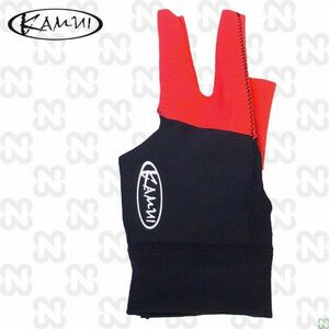 biliárdkesztyű GUANTO KAMUI ROSSO SX, méret: L, bal kézre jobbkezeseknek kép