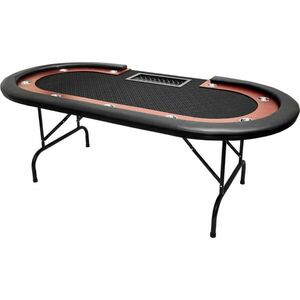 póker asztal Buffalo High Roller, összecsukható lábbal 9 személyes + 1 dealeres, fekete kép
