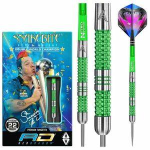 Dart szett Red Dragon steel Peter Wright Snakebite Mamba 22g, 90% kép