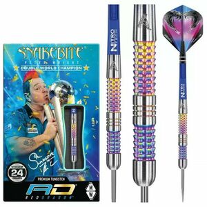 Dart szett Red Dragon steel Peter Wright Snakebite Rainbow Mamba 24g 90% kép