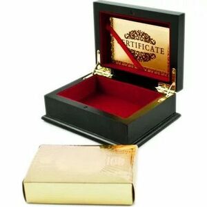 24K-os arany bevonatú póker kártyacsomag, díszdobozban kép