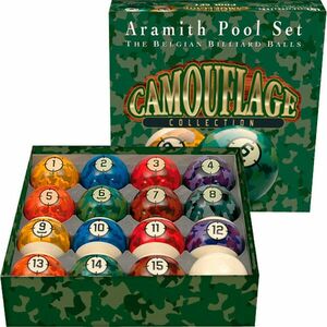 golyókészlet pool Aramith Camouflage (57.2mm) kép