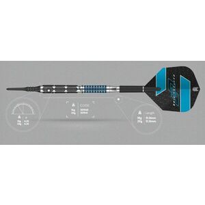 Darts szett TARGET soft, 18g, Daytona Fire GT10, 95% wolfram kép