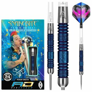 Dart szett Red Dragon steel Peter Wright Snakebite Euro11 Element Blue, 24g, 90% kép