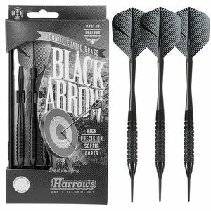 Dart szett Harrows soft, Black Arrow K, 18g, brass kép