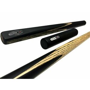 Snooker dákó, Riley ROS3-9 3/4-es kőrisfa spiccel, 6"-os hosszabbítóval, három részes kép