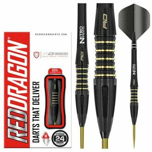 Red Dragon Clarion Black steel darts 24g 90% Gravírozott kép