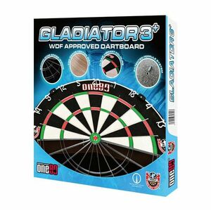 Dart tábla Gladiator 3+ ONE80, verseny minőségű, WDF, sisalból kép