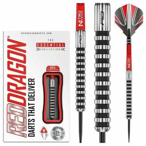 Red Dragon Javelin Black steel darts 24g, 85% Gravírozott kép