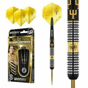 Dart szett Winmau steel Bobby George 24g, 90% wolfram Gravírozott kép