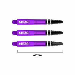 DART SZÁR Red Dragon NITROTECH MŰANYAG ÁTTETSZŐ LILA, HOSSZÚ, 42MM kép