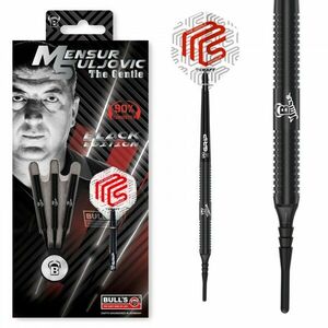 Dart szett BULL'S Mensur Suljovic Black-Edition Soft 18g 90% kép